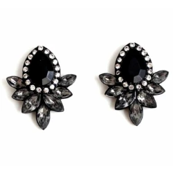 Uhani JEWELRY & WATCHES - Retro Boho - P27_black