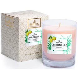 Luksuzna sveča Santini - Citronella, 200g
