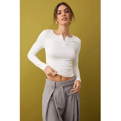 Trendyol Milla ženska bluza Twoaw26Bz00140, Krem
