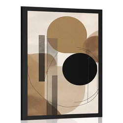 Plakat abstraktne oblike No6 - 40x60 silver