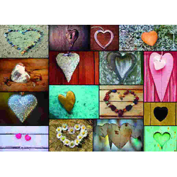 Grafika - Puzzle Collage Coeurs 500 - 500 kosov