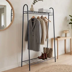 Hanah Home stalak za odeću Lura, 87 cm, crni