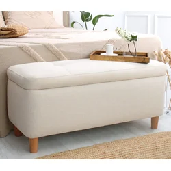 Atelier del Sofa Tabure 100x45x41cm, Krem