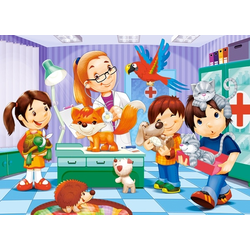 Castorland - Puzzle At the Animal Doctor - 40 - 80 kosov