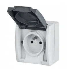 Elektro-Plast Enojna nadometna vtičnica IP55 1241-10 AQUANT