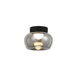 LED stropno svetlo NADIA LED/9W/230V, O 16 cm, zadimljeno/crno