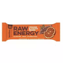 Raw energy štanglica pomorandža i kakao zrno Bombus 50g