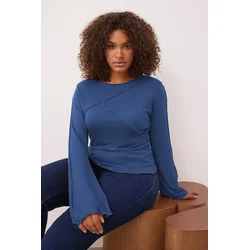 Trendyol Curve Ženska bluza Tbbaw26Af00017, Plava