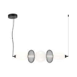 LED luster na sajli ARAME LED/32W/230V crna