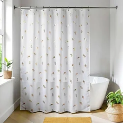 Zavesa za kadu + 12 pp kukica belih 180x200 cm chayton tendance