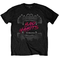 Ed Sheeran Majica Bad Habits Unisex Black S