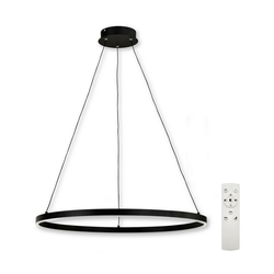 Top Light - LED prigušiva luster na sajli LED/30W/230V crna + daljinski upravljač