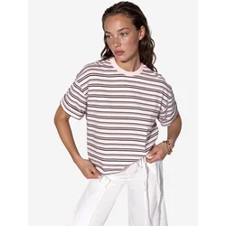 Busem Majica rjava/bela
