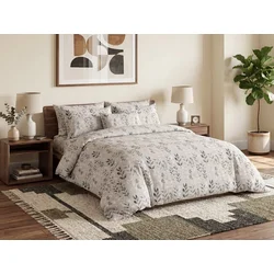 Krep posteljnina SALVIA POLY sivo-rjava Dimenzije posteljnine: 2 kom 70 x 90 cm | 200 x 220 cm