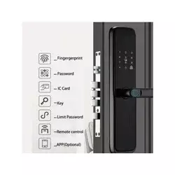 Smart Nest Pametna brava 8 sa otiskom prsta (crna)