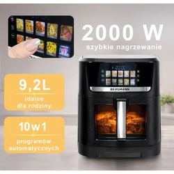 YO cvrtnik brez maščobe 1 komora 9,2 l 2000 W N