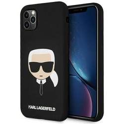 KARL LAGERFELD silikonski trdi ovitek KLHCN61SLKHBK (za iPhone 11)