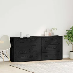 Kreveta Crni hrast 160 x 33 x 70 cm Konstruirano drvo