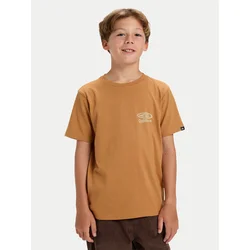 Quiksilver Majica Hw Snaky Ways EQBZT04912 Rjava Regular Fit