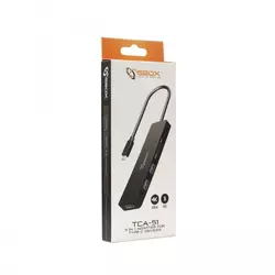 S BOX USB HUB Tip-C, 5 u 1 (TCA-51)