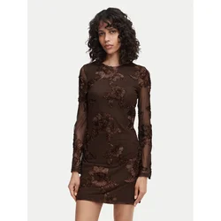 Vero Moda Cocktail obleka VmQuinn 10348613 Rjava Regular Fit