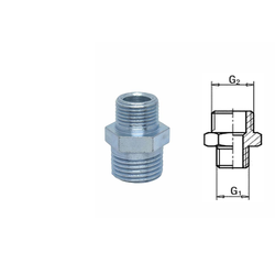 Bojlerski dupli nipli redukcija 1/2-3/8, 25x31x22 mm