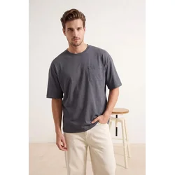 Trendyol Muška majica Tmnss26Ts00016, Antracit