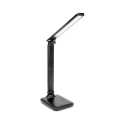 LED prigušiva dodirna stona lampa sa USB portom REMUS LED/5W/230V crna
