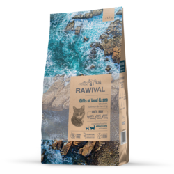 RAWIVAL Suva hrana za odrasle mačke sa piletinom i ribom 1.7 kg