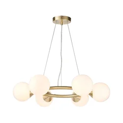 Endon 106390 - Luster na sajli OTIS 6xG9/3W/230V zlatni