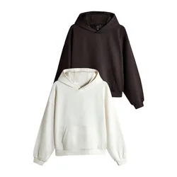 The Set Majica temno rjava/off-bela