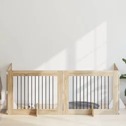 Vrata za pse s postoljem 4 pcs Hrast sonoma 100 x 80 cm