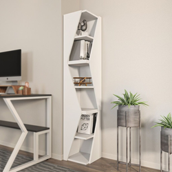 Hanah Home Polica za knjige Arrow, 165x31.8x31.8 cm, Bela
