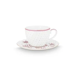 Skodelica Pip Studio 280 ml bela barva