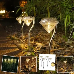 Solarne dekorativne lampe u obliku dijamanta set 4kom
