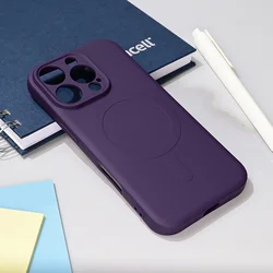 Maska za telefon iPhone 16 Pro TERACELL GIULIETTA, Magsafe, Ljubičasta