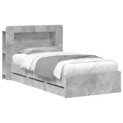 vidaXL Posteljna konstrukcija s prostorom za shranjevanje 75 x 190 cm