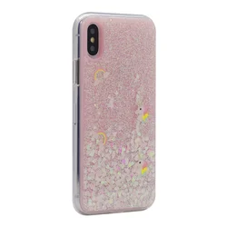 Maska Platina Unicorn za iPhone X/ XS, Svetloroze