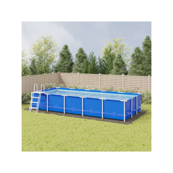 Platno za tlo ispod bazena svjetlosivo 999x500 cm poliestersko