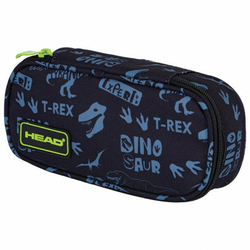 Pernica prazna ovalna 1zip AC6 Tyrannosaurus 24.Head crno-siva
