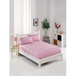 Hanah home Set posteljine Kokteyl, 100x200+20cm, Roze