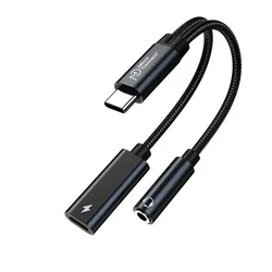 USB-C na USB-C PD + avdio adapter 13cm