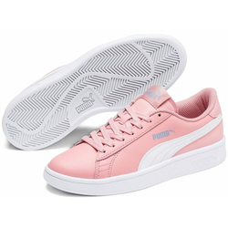 Puma Smash v2 L Jr Bridal Rose-White-Faded Denim, 35,5