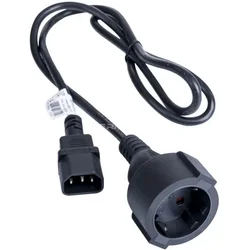 AKYGA AK-PC-13A napajalni kabel C14 / CEE 7/4 adapter Schuko kabel 1m