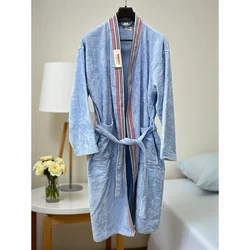 Bade Mantil Frotir Light Blue XXL - Veličina Stripe