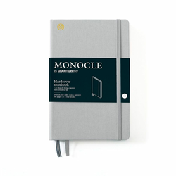 LEUCHTTURM1917 Mala bilježnica MONOCLE by LEUCHTTURM1917 Paperback Hardcover Notebook - B6+, tvrdi uvez, točkasto, 181 stranica - Light Grey