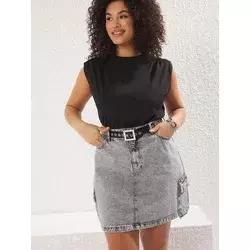 Trendyol Curve Ženska bluza Tbbss25Af00033, Crna