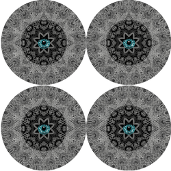 Bertoni Home Unisexs 4 Round Table Pads Set Look