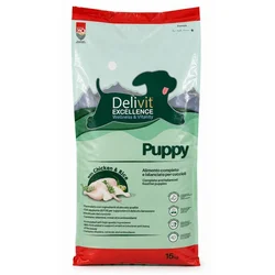 Delivit suva hrana za štence, Piletina, 15kg