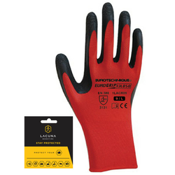 Coverguard rukavica s latex premazom veličina 08 ( 1lacrwt08 )